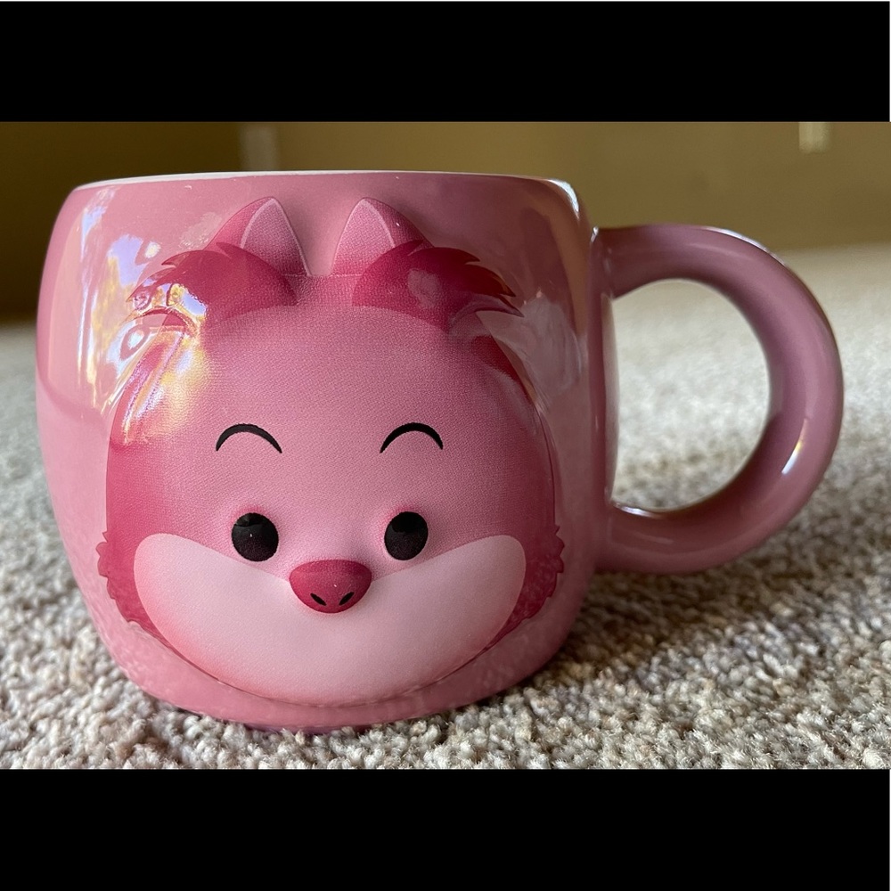 Disney Cheshire - Alice In Wonderland - Pink 3D Ceramic Coffee Mug 2016 Genuine